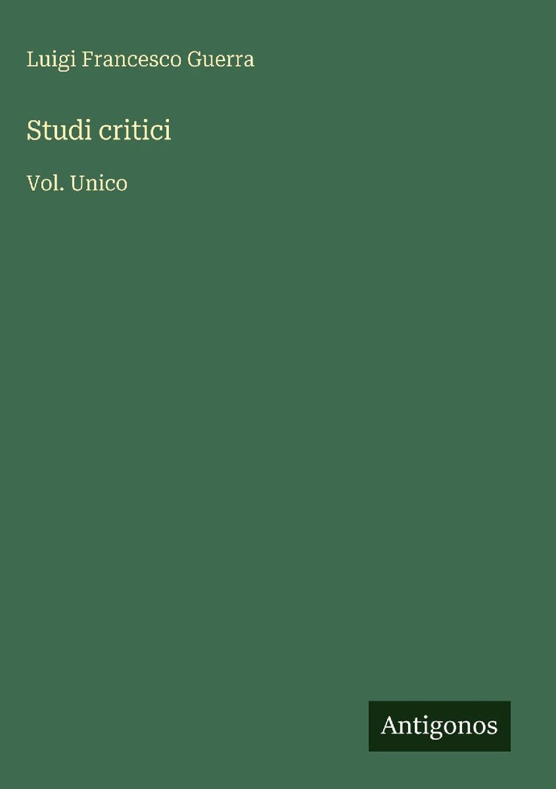 Studi critici