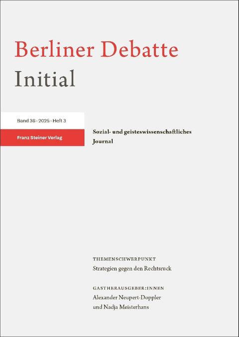 Berliner Debatte Initial 36 (2025) 3