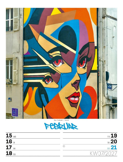 Street Art Wochenplaner Kalender 2027