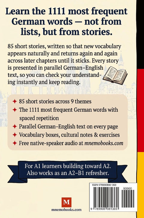 1111 German Words in 85 Short Stories