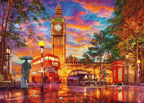 Erwachsenenpuzzle 1000 Teile - Sonnenuntergang in London