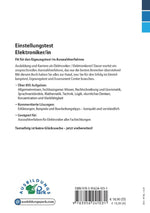 Einstellungstest Elektroniker (Rückseite)