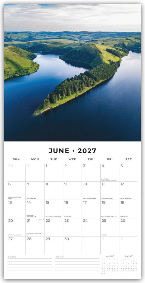 Wales 2027 - 16-Monatskalender