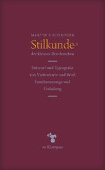 Stilkunde der kleinen Drucksachen