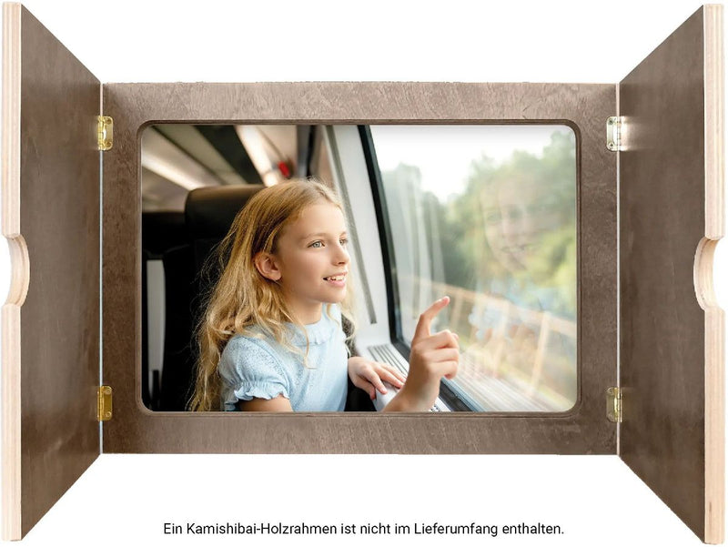 Kamishibai mit Eberhart - Im Zug - Set (Innenansicht)