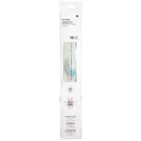 Fröbelsterne Metallic, Holographisch FSC MIX 60 Streifen, 120 g/m²