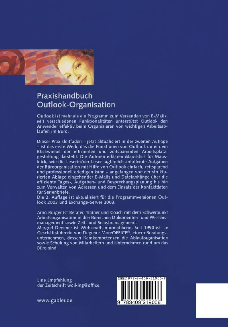 Praxishandbuch Outlook-Organisation (Rückseite)