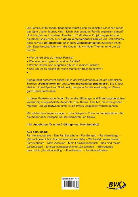 Kita aktiv Projektmappe Familie