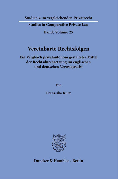 Vereinbarte Rechtsfolgen