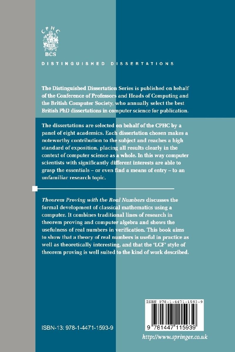 Theorem Proving with the Real Numbers – John Harrison | Taschenbuch ...