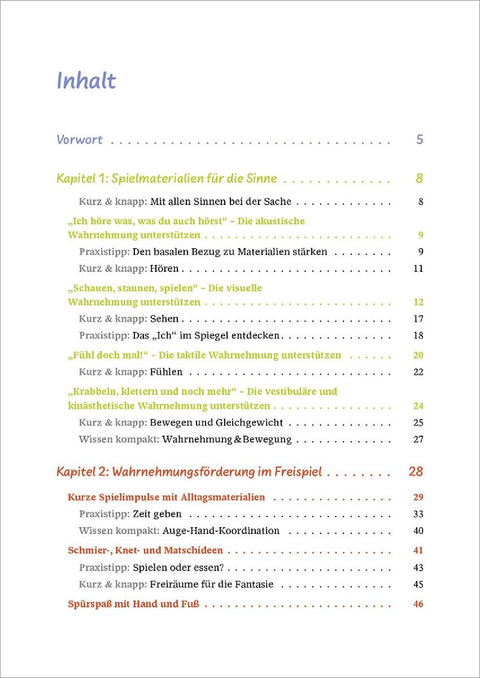 Sinne erleben in der Krippe