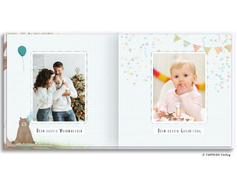 Babyalbum - UNSER ERSTES GEMEINSAMES JAHR (blau)